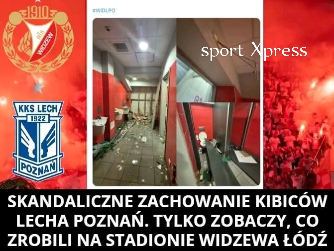 🚨 Kibice Lecha Poznań całkowicie zdewastowali toalety na stadionie w Łodzi. Straty są ogromne! I oto ich powody…